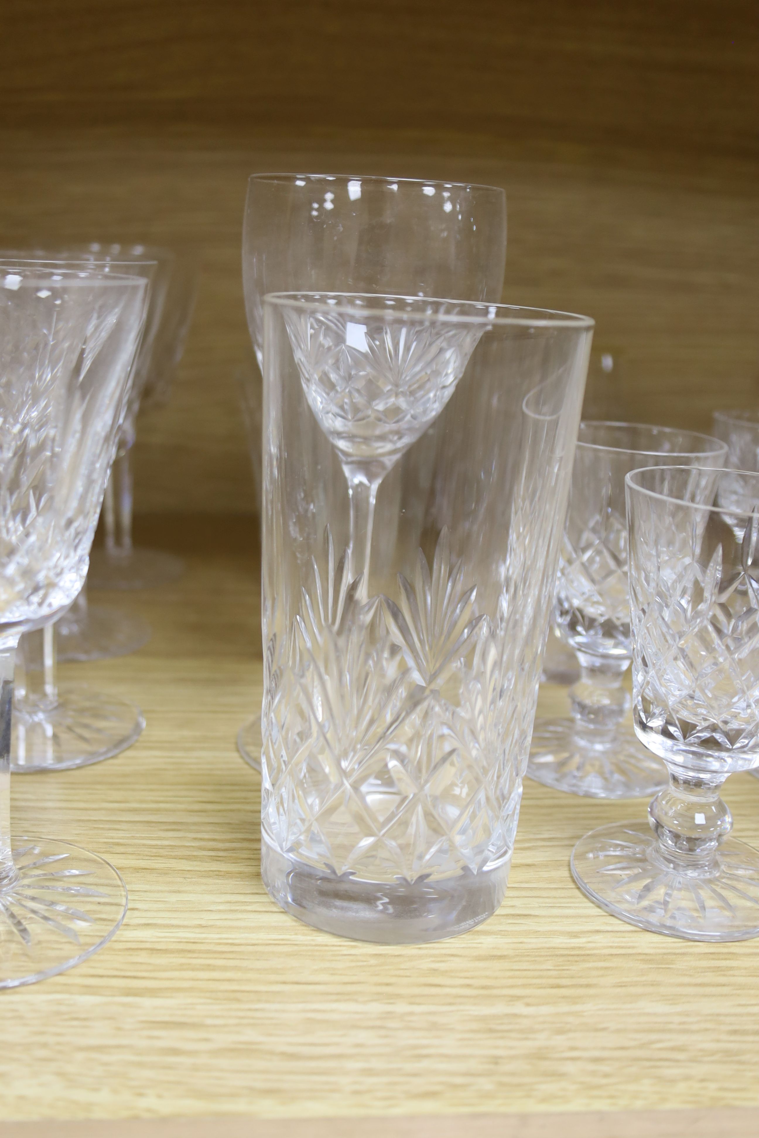 A quantity of Waterford crystal and other drinking glasses